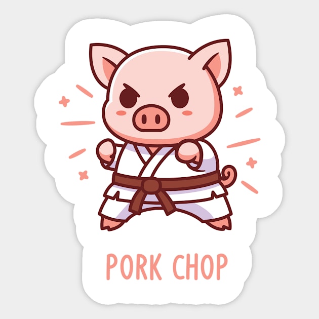 Pork Chop! Sticker by FunPun